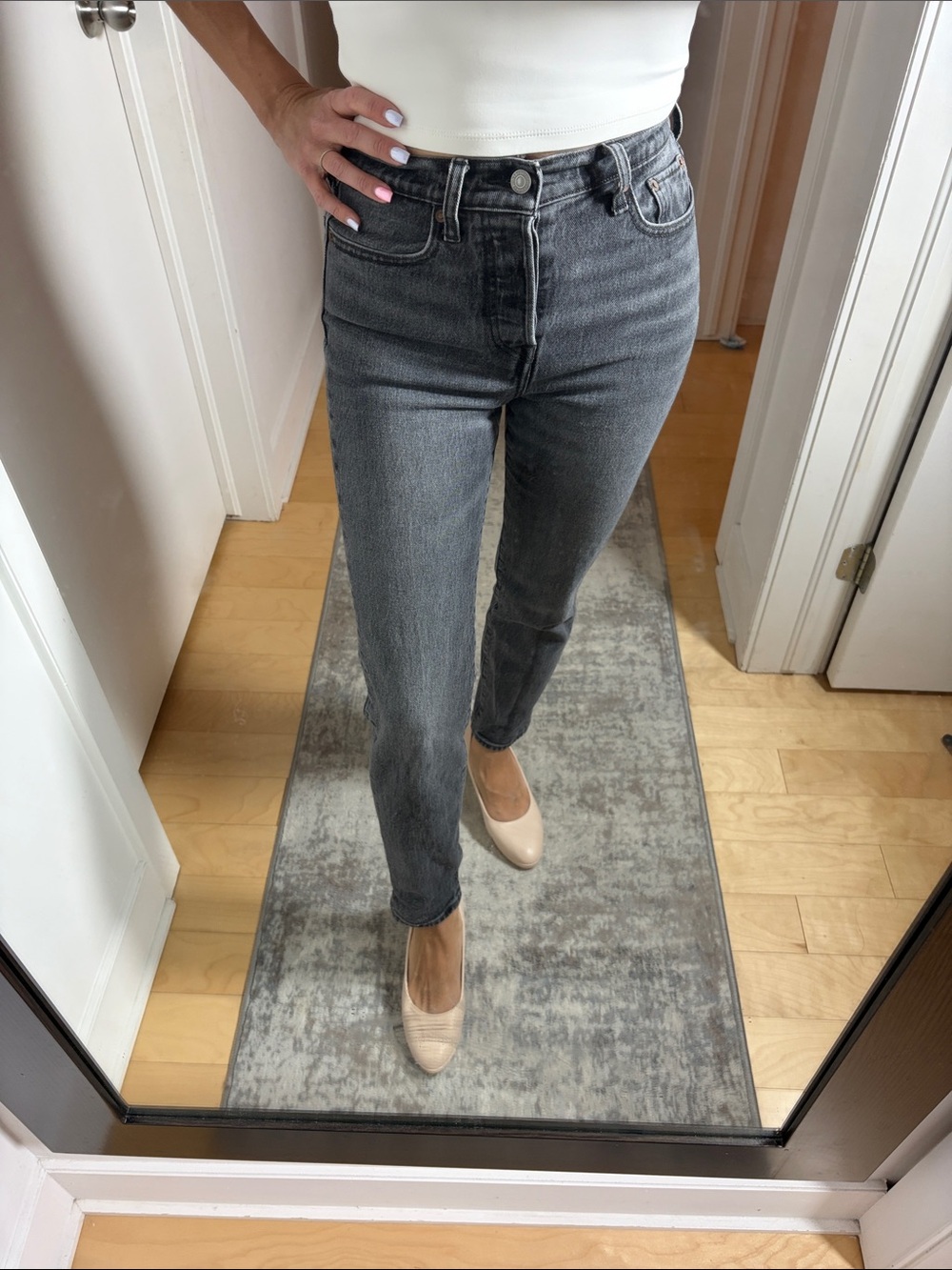 Levi’s Wedgie High-Rise Jeans – Gray